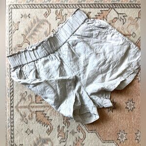 J Crew Paper Bag Waist Linen Shorts